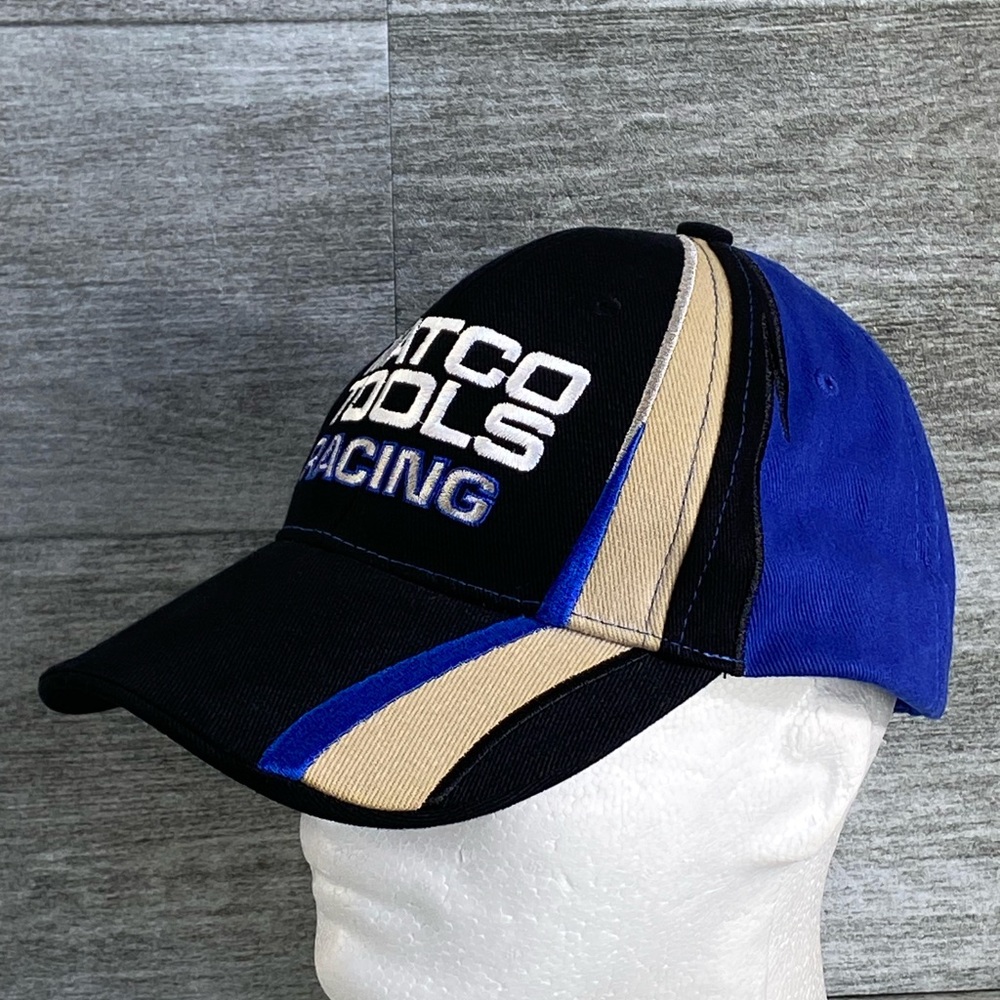 Matco Tools Racing Logo Cotton Adjustable Strap Back Hook And Loop Hat Preowned